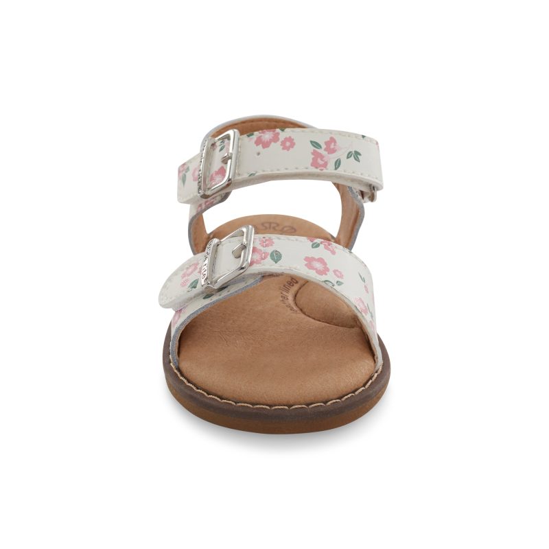 alina sandal littlekid white floral 5