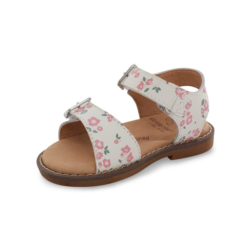 alina sandal littlekid white floral 9