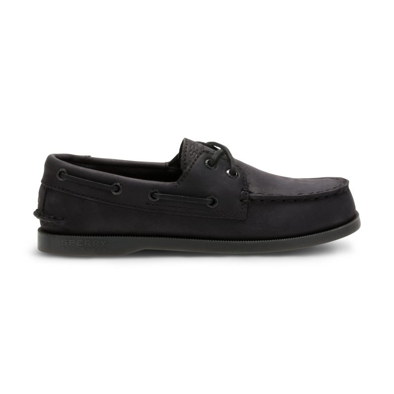 authentic original boat shoe bigkid black black 1