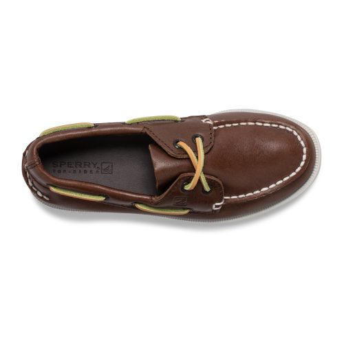 authentic original boat shoe bigkid brown 3