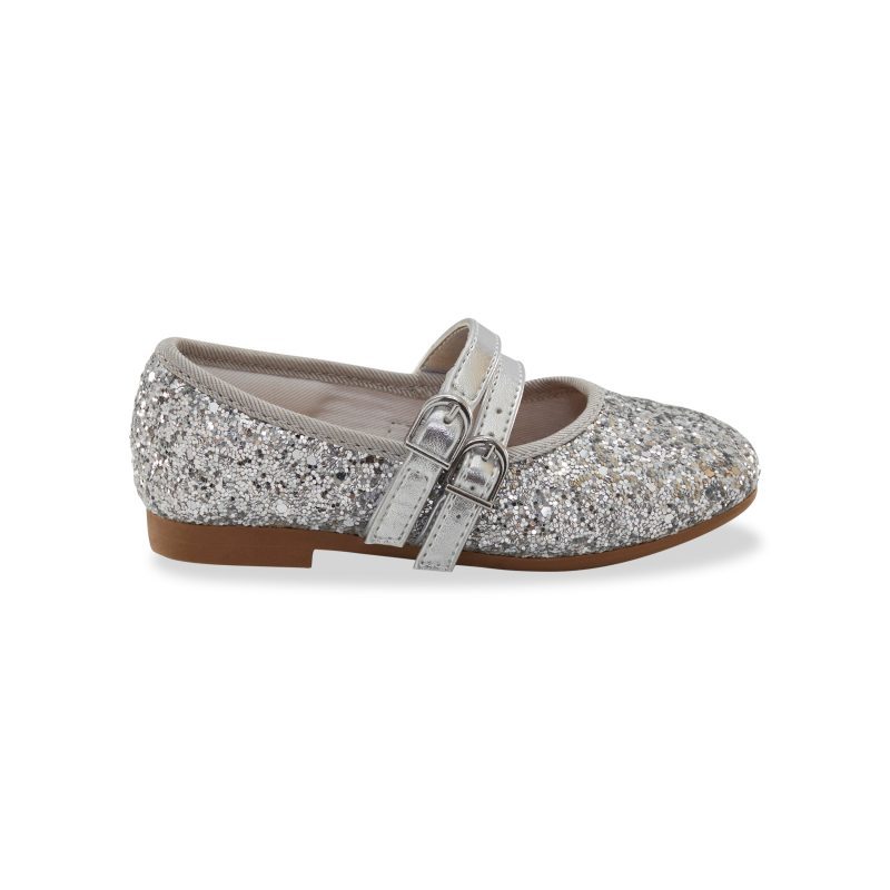 avril ballet flat bigkid silver 1