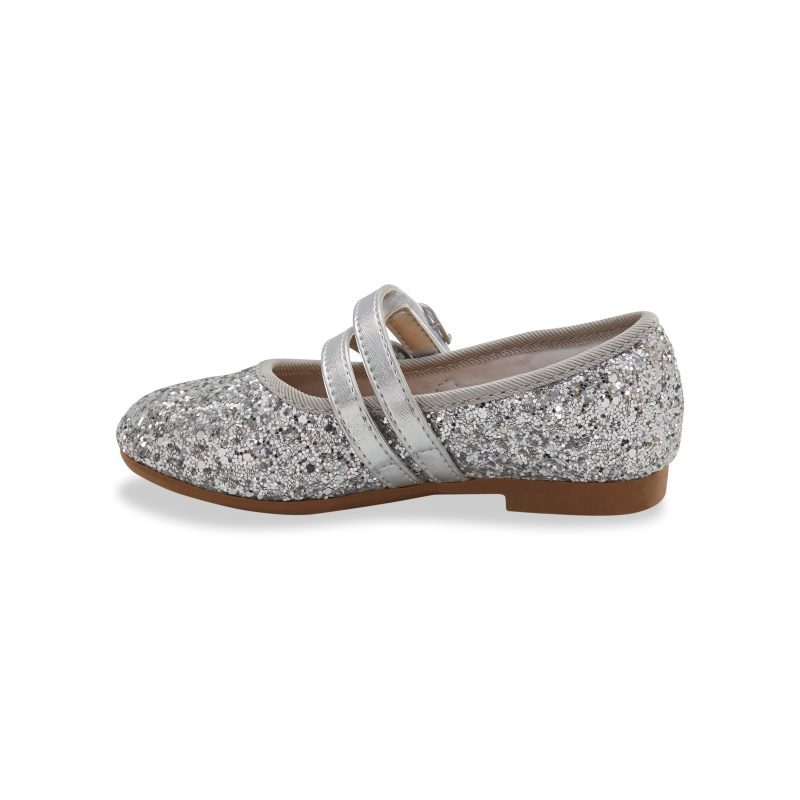 avril ballet flat bigkid silver 7