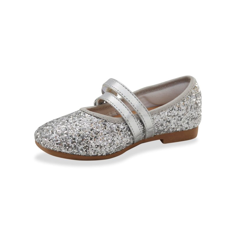 avril ballet flat bigkid silver 8