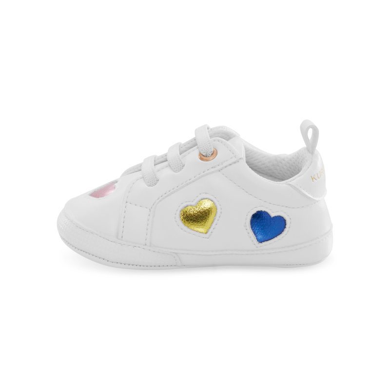 baby lane love sneaker littlekid white 7