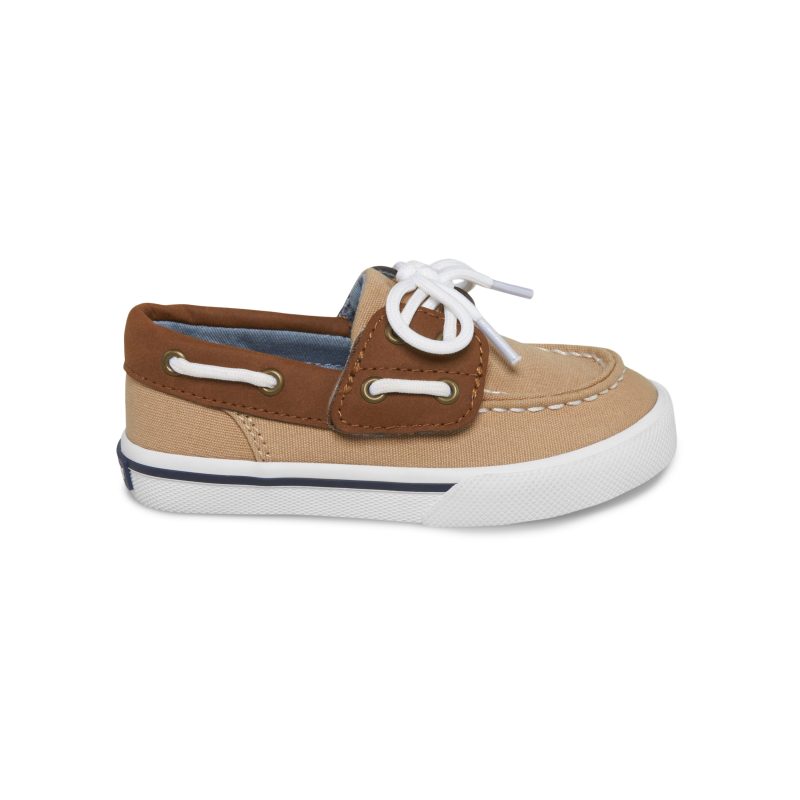 bahama jr boat shoe littlekid khaki tan 1