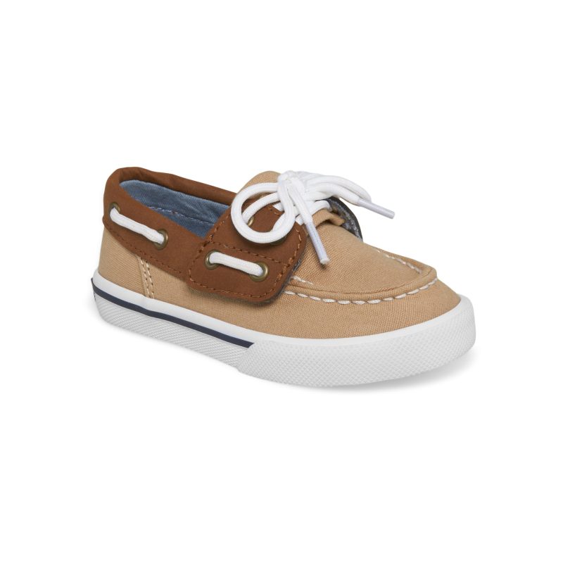 bahama jr boat shoe littlekid khaki tan 2