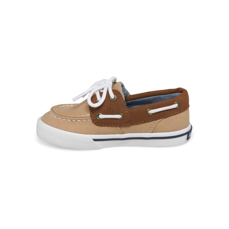 bahama jr boat shoe littlekid khaki tan 4