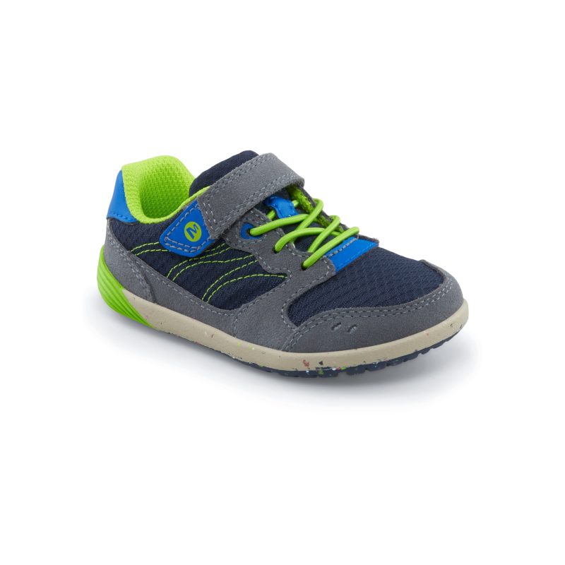 bare steps a83 sneaker littlekid navy green navy green 2