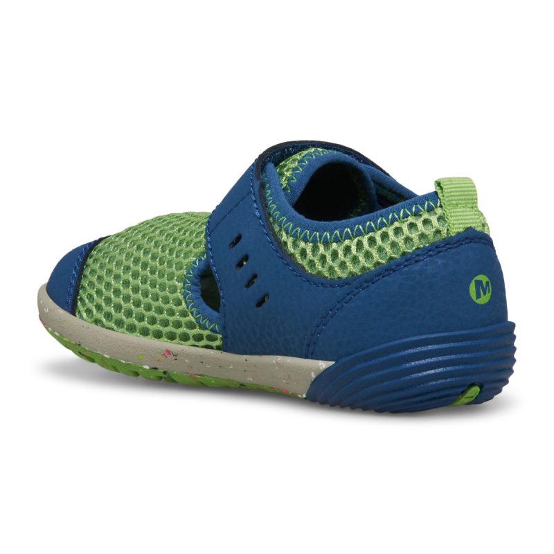 bare steps h20 sneaker littlekid dark blue green 3