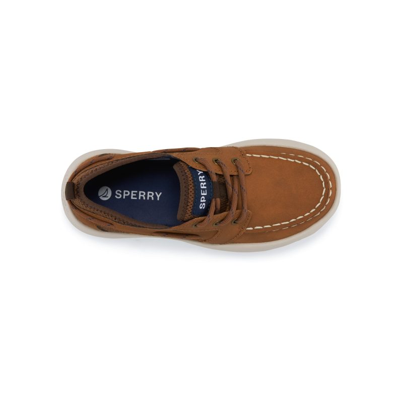 bowfin boat shoe bigkid tan 6