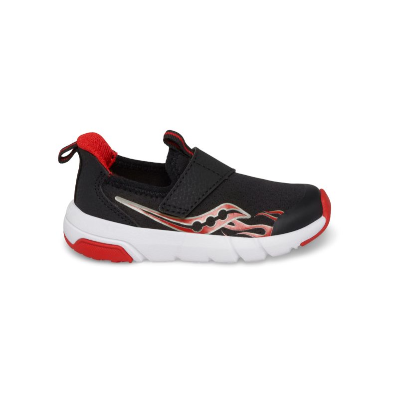 breeze sport jr sneaker littlekid black red black red 1