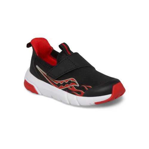 breeze sport jr sneaker littlekid black red black red 2