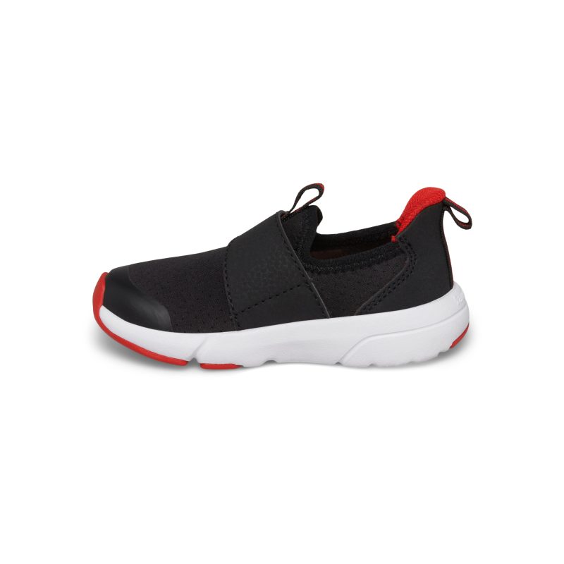 breeze sport jr sneaker littlekid black red black red 4