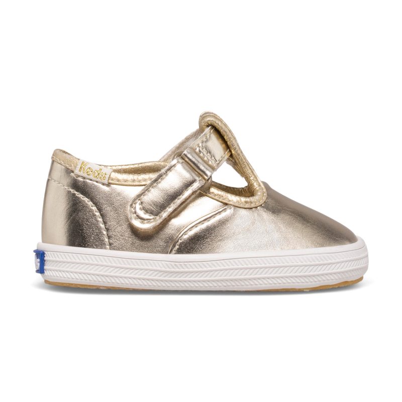 champion lace toe cap tstrap littlekid champagne metallic champagne metallic 1