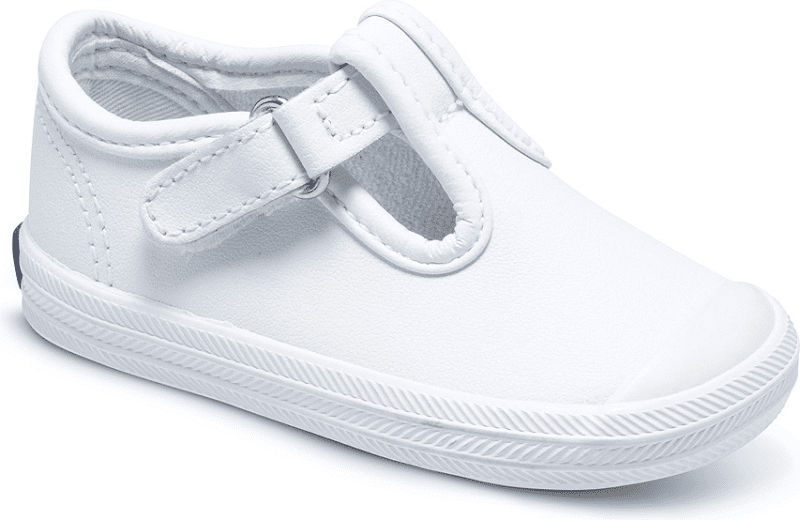 champion toe cap tstrap littlekid white leather 2