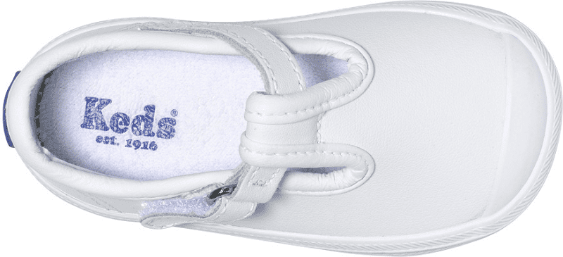 champion toe cap tstrap littlekid white leather 4