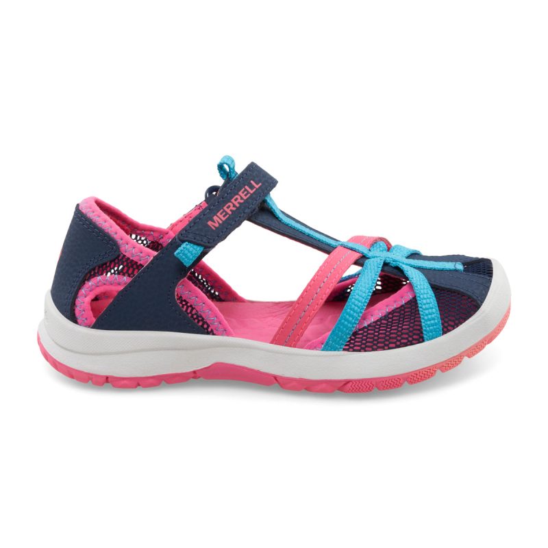 dragonfly sandal littlekid navy turquoise pink navy turquoise pink 1