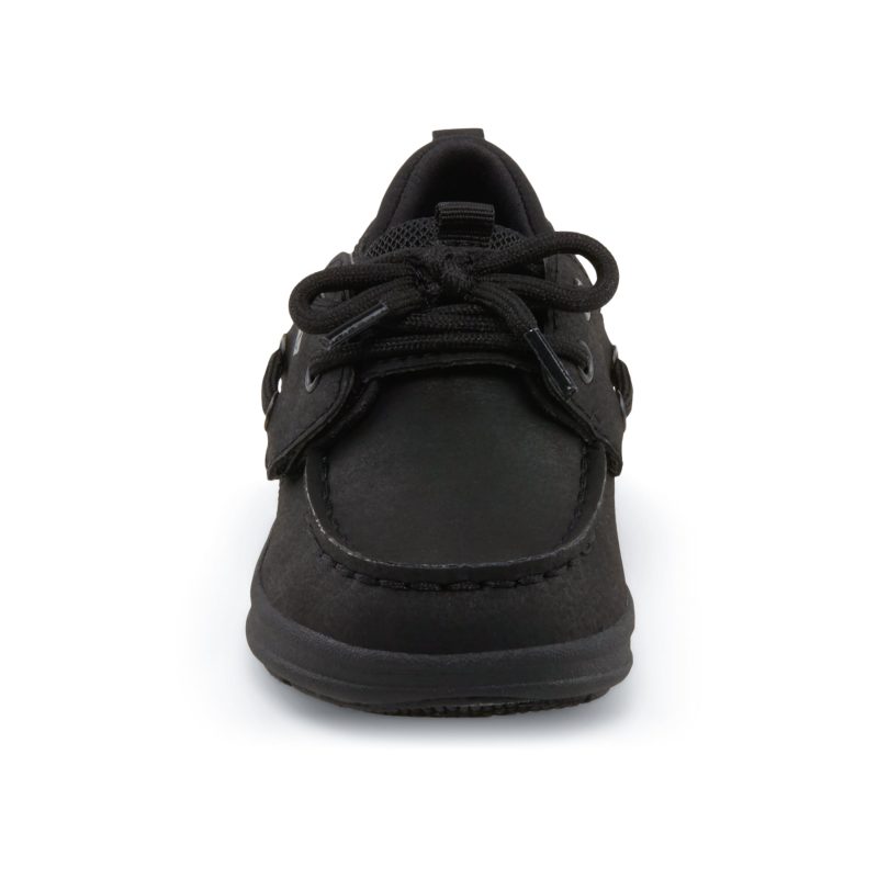 fairwater plushwave jr boat shoe littlekid black black 5