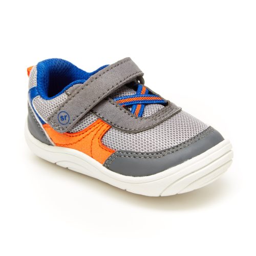 gogo sneaker littlekid grey orange 2