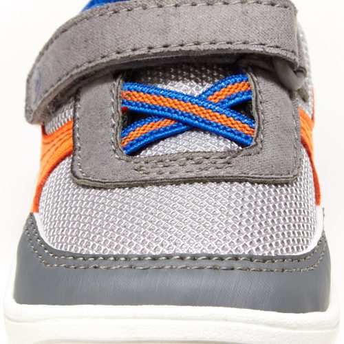 gogo sneaker littlekid grey orange 7