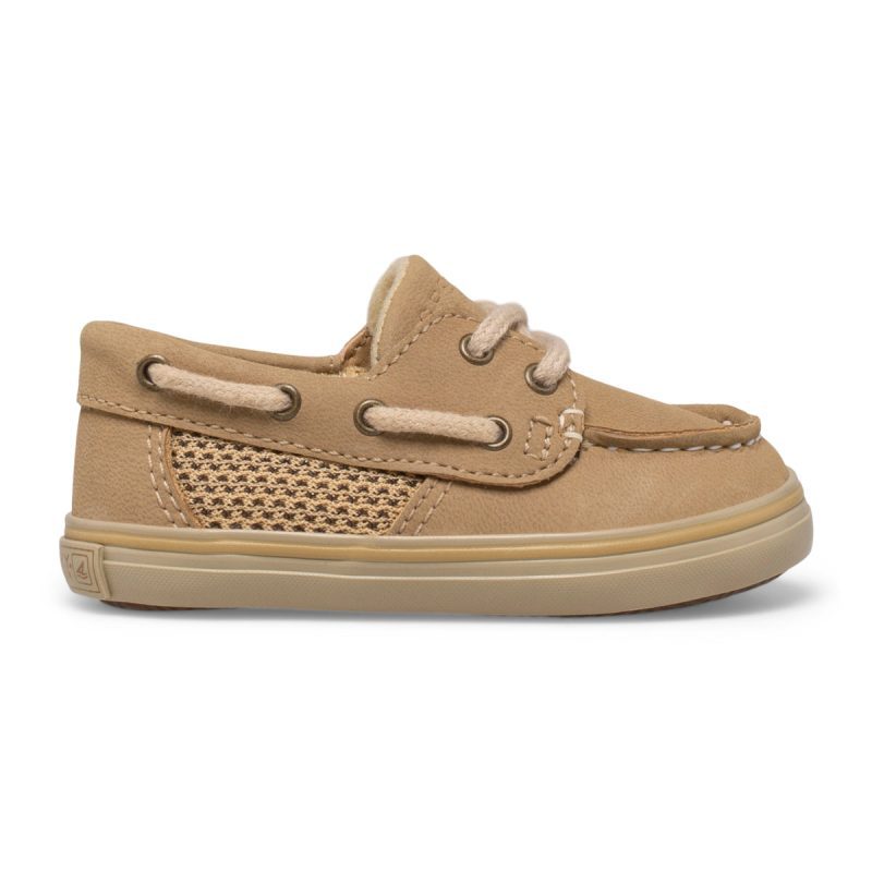 intrepid boat shoe littlekid linen oat 1