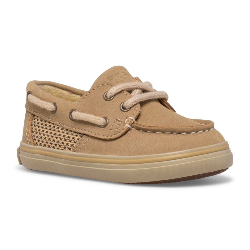 intrepid boat shoe littlekid linen oat 2