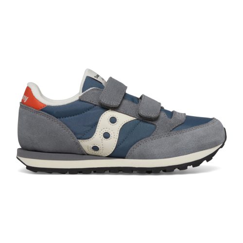 jazz double hook loop sneaker bigkid grey blue orange grey blue orange 1