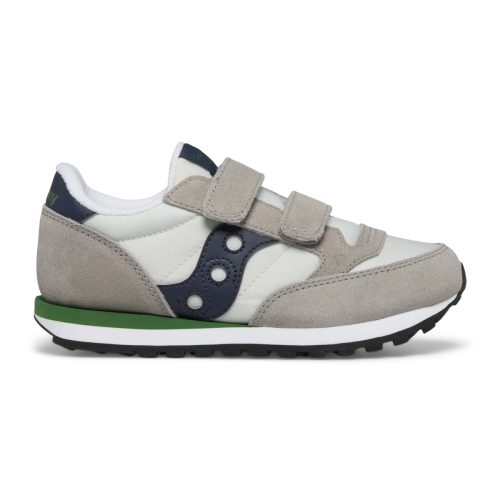 jazz double hook loop sneaker bigkid grey navy green grey navy green 1