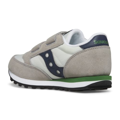 jazz double hook loop sneaker bigkid grey navy green grey navy green 3