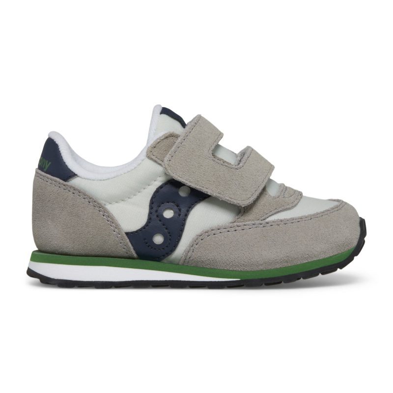 jazz hook loop sneaker bigkid grey navy green grey navy green 1