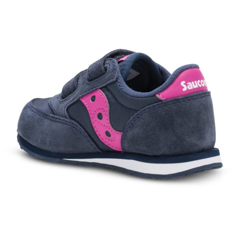 jazz hook loop sneaker bigkid navy pink navy pink 3