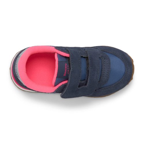 jazz hook loop sneaker bigkid navy silver pink navy silver pink 5