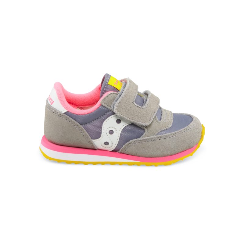 jazz hook loop sneaker bigkid dark grey pink 1