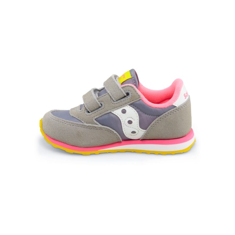 jazz hook loop sneaker bigkid dark grey pink 4