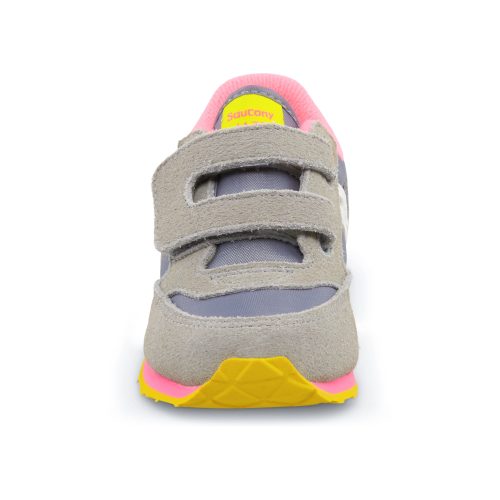 jazz hook loop sneaker bigkid dark grey pink 5