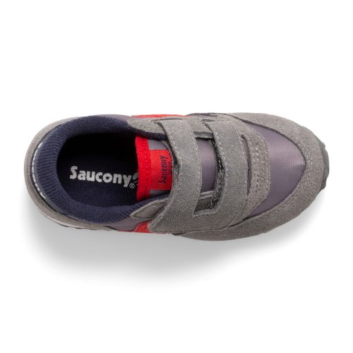 jazz hook loop sneaker littlekid grey navy red grey navy red 5