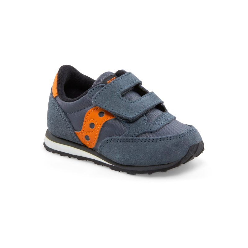 jazz hook loop sneaker littlekid grey orange grey orange 2