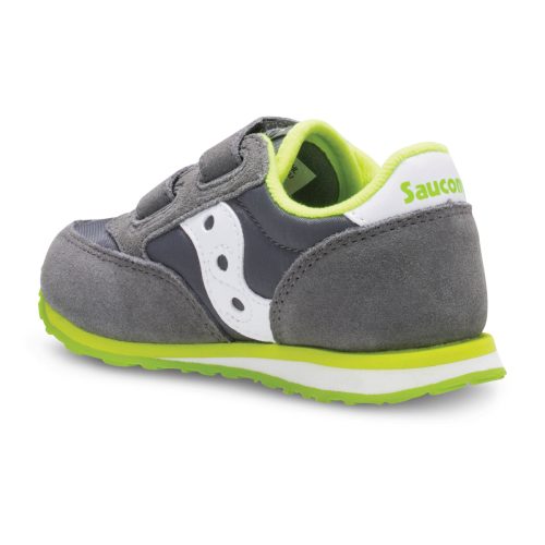 jazz hook loop sneaker littlekid grey white green grey white green 2