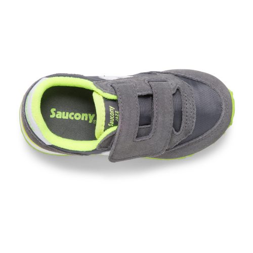 jazz hook loop sneaker littlekid grey white green grey white green 4