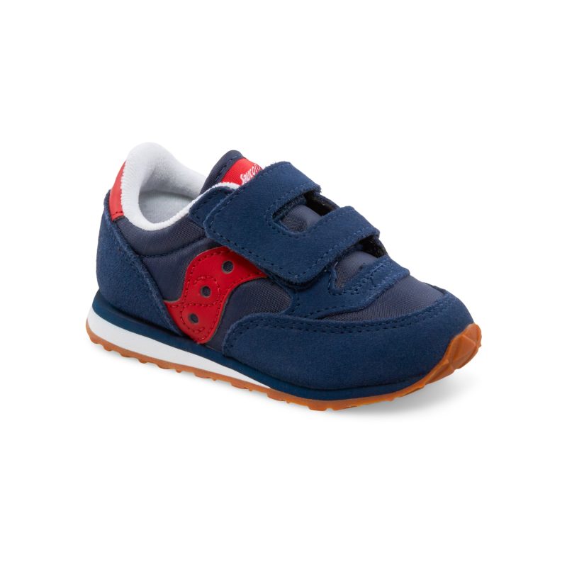 jazz hook loop sneaker littlekid navy red navy red 2