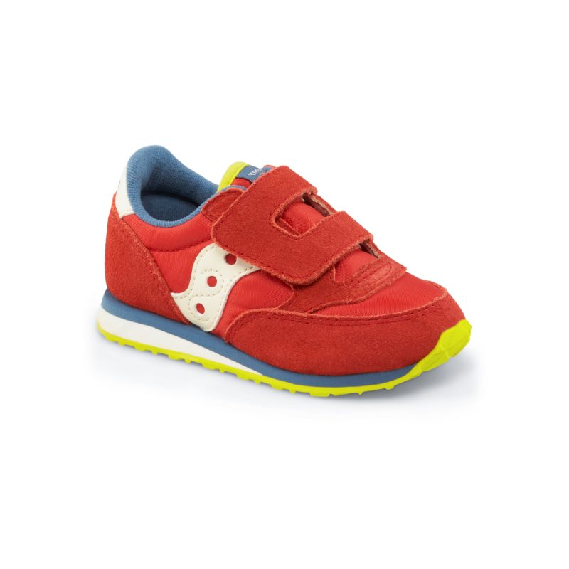 jazz hook loop sneaker littlekid red blue lime red blue lime 2