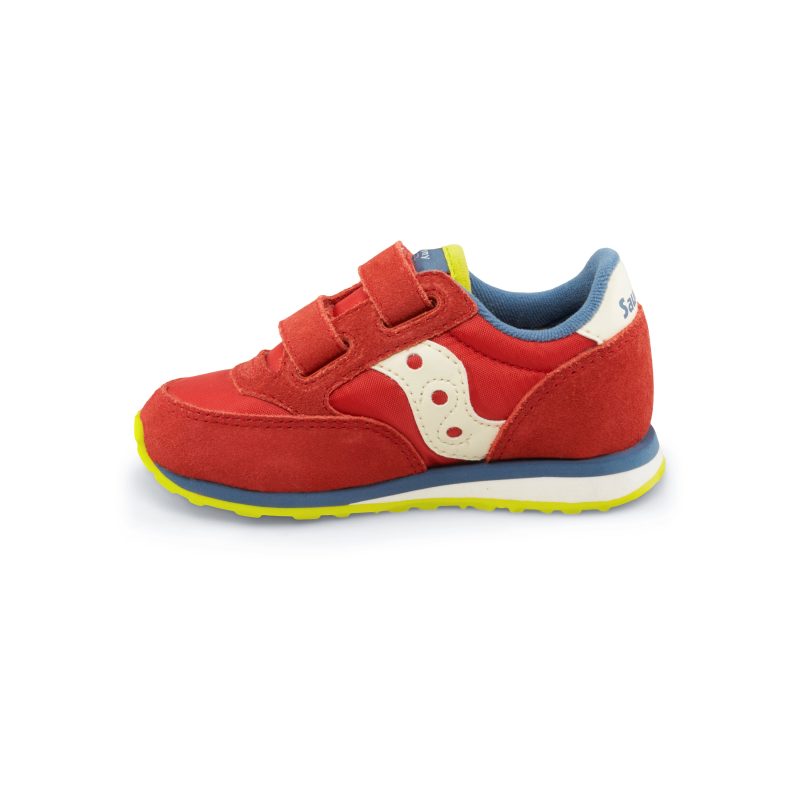 jazz hook loop sneaker littlekid red blue lime red blue lime 4