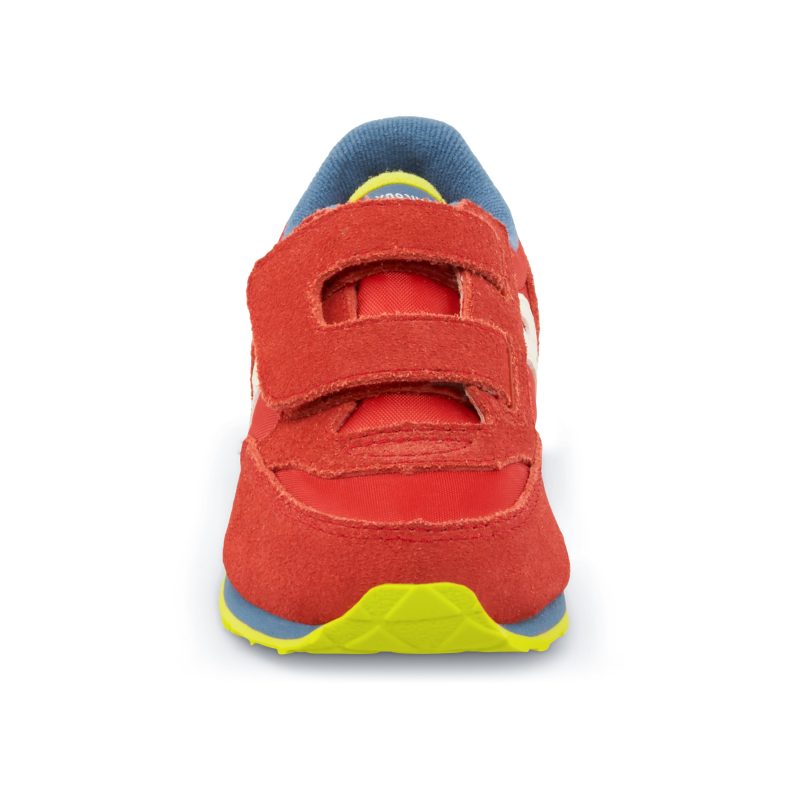 jazz hook loop sneaker littlekid red blue lime red blue lime 5