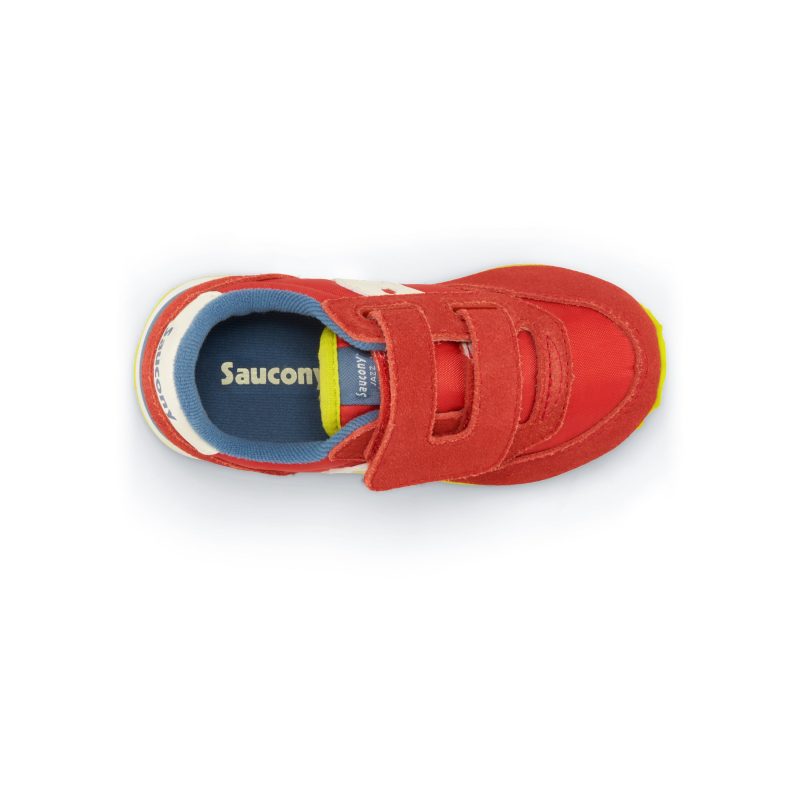 jazz hook loop sneaker littlekid red blue lime red blue lime 6