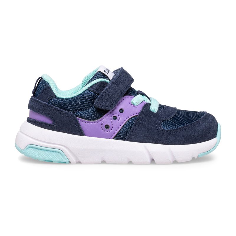 jazz lite 20 sneaker littlekid navy purple turquoise 1