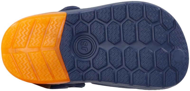 lightup bray clog littlekid navy orange 7