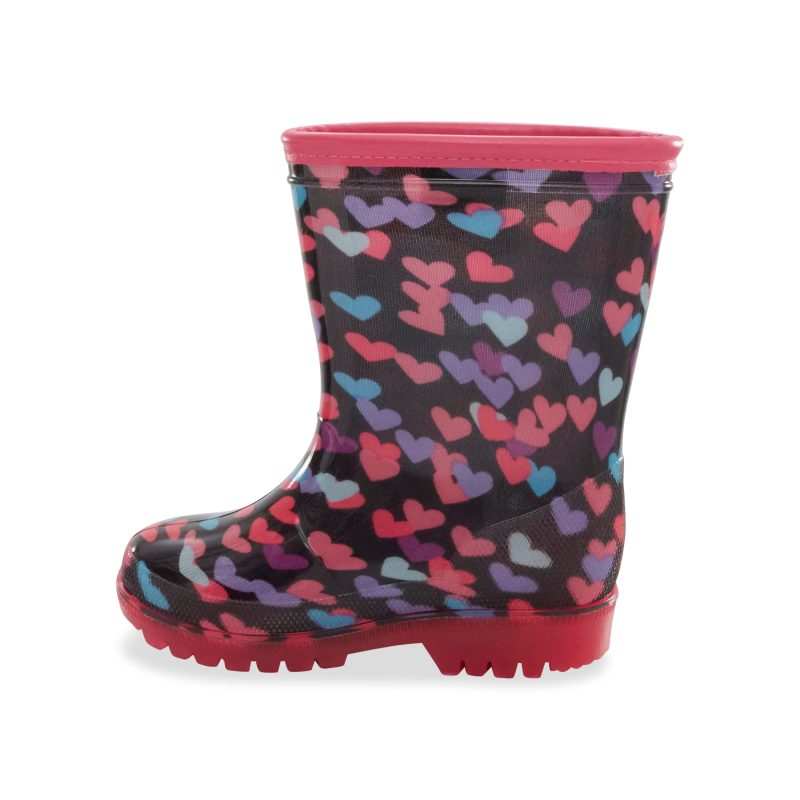 lightup misty rain boot bigkid heart print heart print 4