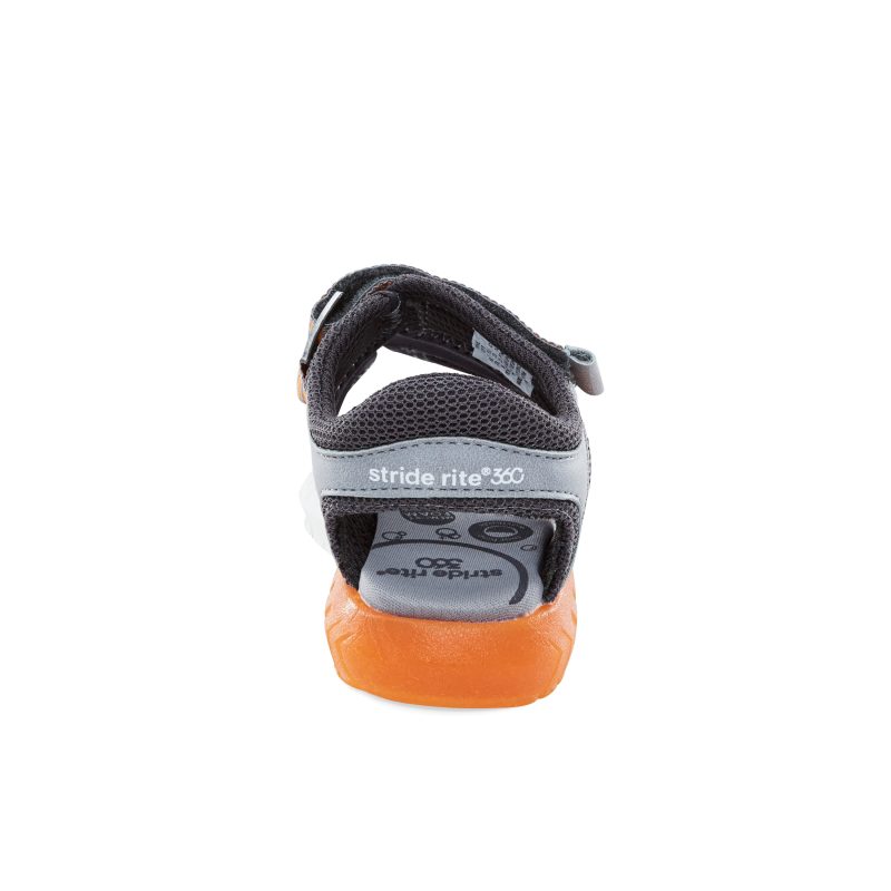 lightup vinnie sandal bigkid orange orange 3