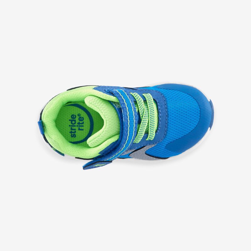 made2play bolt sneaker littlekid blue neon 6