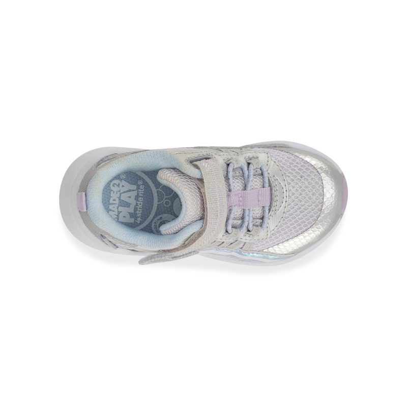 made2play journey 30 sneaker littlekid silver sparkle silver sparkle 5